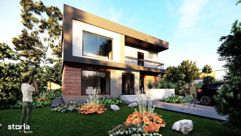 Proiect deosebit! 3 BAI! Vila 4 camere, 120 mp utili, Breazu
