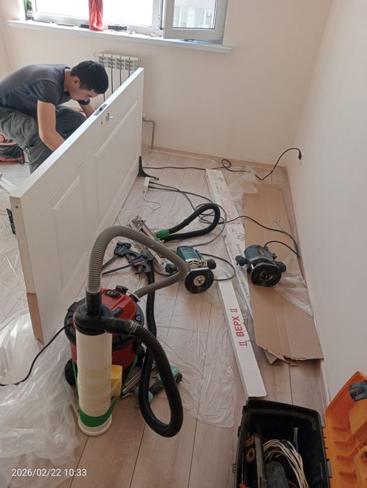 Есік орнату Установка дверей