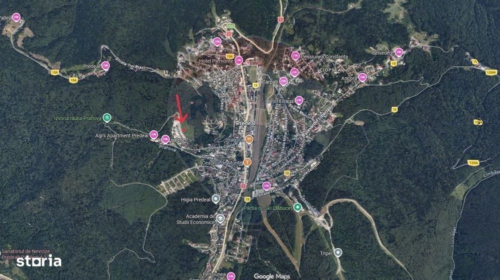 Teren intravilan de vânzare – Predeal | Brașov 1000 mp