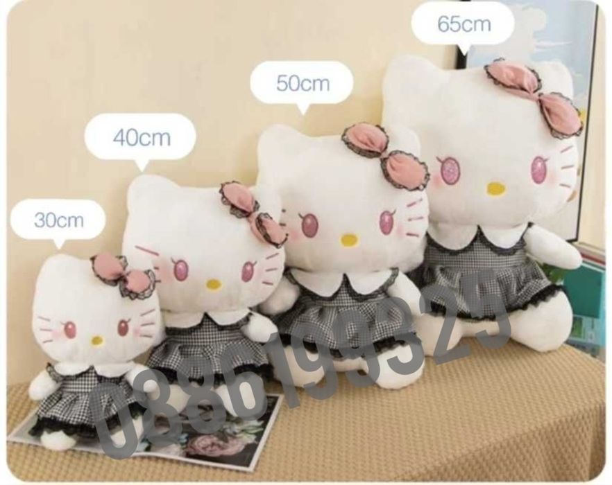 Плюшена играчка Kuromi от серията Hello Kitty Sanrio, 50см