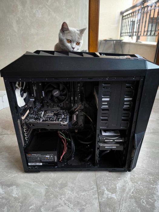 Геймърски компютър Ryzen 5 /GTX 1050 Ti/16GB RAM/ SSD подарък монитор