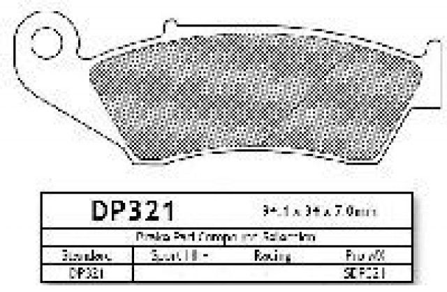 Dp brakes накладки за мотор предни задни honda yamaha suzuki kawasaki