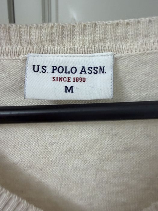 Джемпер US Polo бежевый