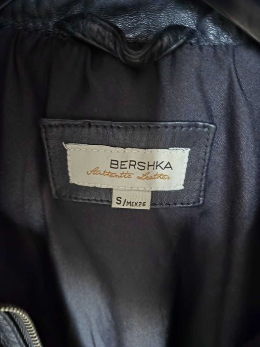 Geaca de piele naturala, dama, Bershka, S