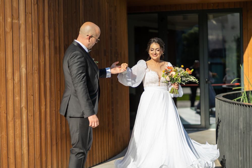 Rochie mireasa mătase