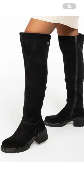 Сапоги Respect зимние из натуральной замши и мехом 39 р