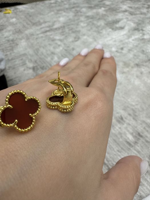 Серьги Van Cleef & Arpels с упаковкой