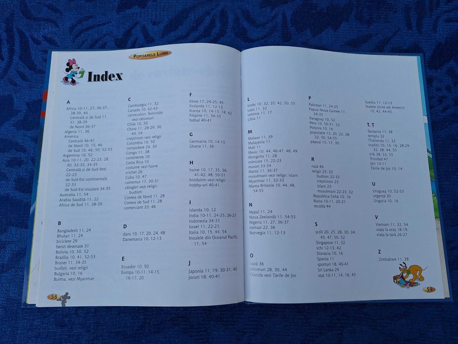 DeAgostini Enciclopedia | Disney Mickey Mouse carte copii | Popoarele
