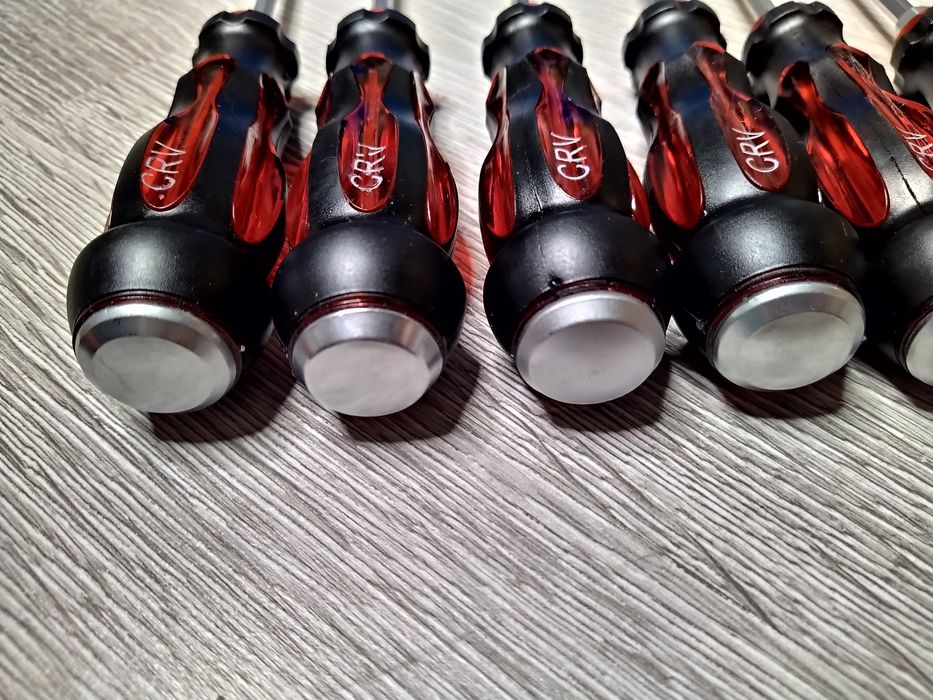 Set 7 Surubelnite Mecanice cu Husa, cu Varf Drept si Cruce