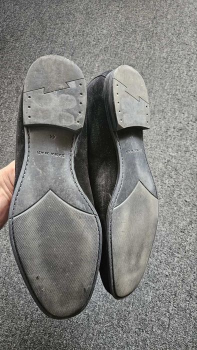 Мъжки обувки ZARA 44 – естествена кожа Черни