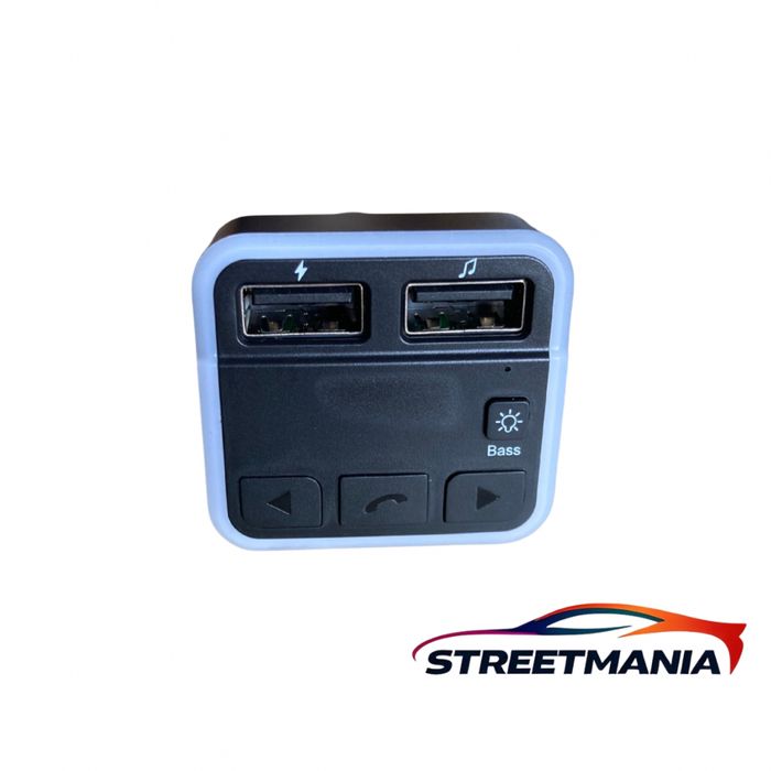 Bluetooth FM трансмитер с LED дисплей, Type-C PD 25W и USB зарядно