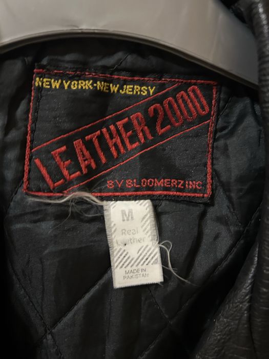 geaca piele leather 2000 vintage-autentica