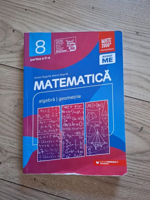 Culegeri matematica partea 1 si 2 - clasa a 8 a
