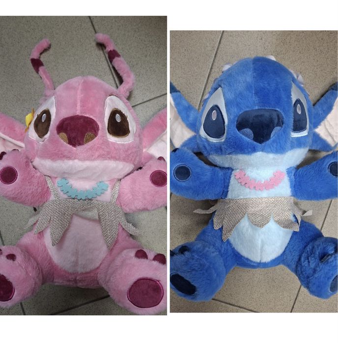 Плюшена играчка Стич и Ейнджъл 35/25см Хавай, Stitch and Angel Hawaii