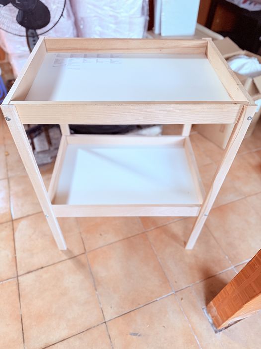 Masă înfăşat, fag și alb - IKEA