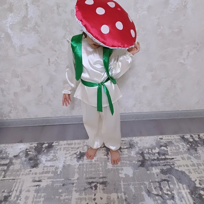 Sotiladi. Bog'cha tadbirlari uchun qo'ziqorin obrazidagi kiyimlar