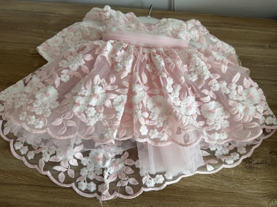 Rochita botez eleganta 1-3 luni 56-62 cm