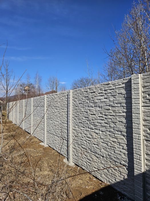 Montaj Gard beton, placi si stalpi Model Jaluzea!