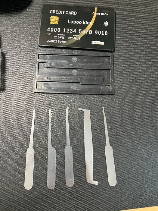 Комплект Шперцове за врати, lock pick set с тренировъчни катинари