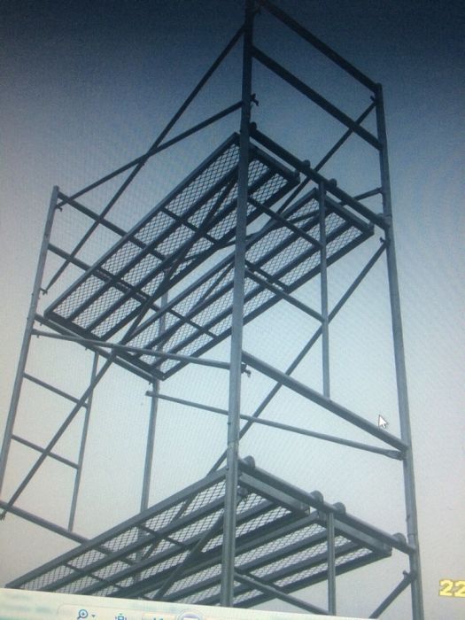 Олекотено мобилно скеле под наем раб. височина от 2 м до 15 м