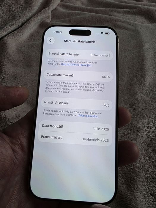 Iphone 16 Pro Desert Titanium 256 g Garanție 2 ani