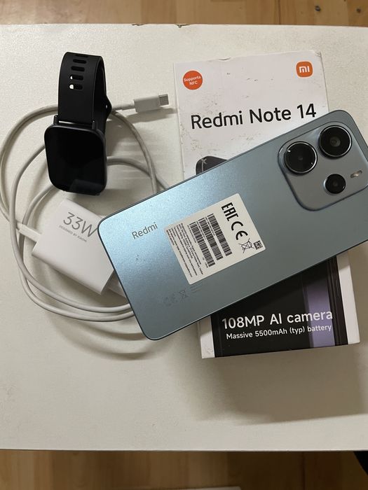 новый , 128 гб redmi note 14