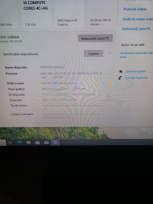 Vând PC AMD Pro A10