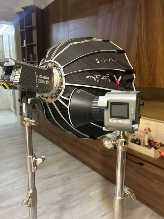 Amaran 200xs, Amaran 60d, 2 ta stoyka temir, soxtbox