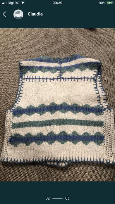 Vesta groasa lana unisex L