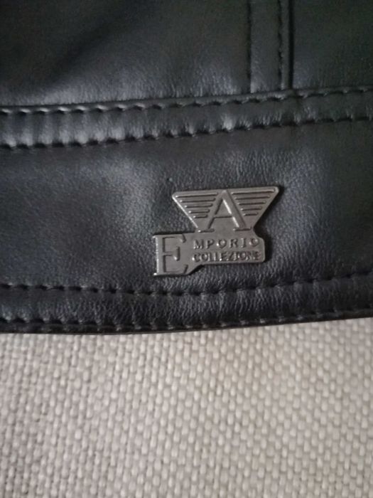 REDUS 600.Geaca piele ecologica EMPORIO ARMANI, marimea L, pt barbati