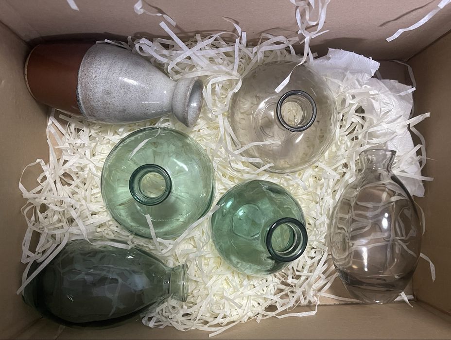 Мини Вазы декоративные стеклянные