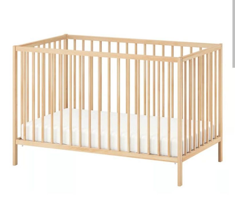 Pătuț IKEA + saltea din cocos 60x120 cm