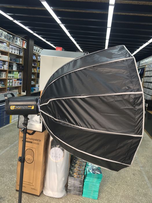 softbox zontik lampa rgb