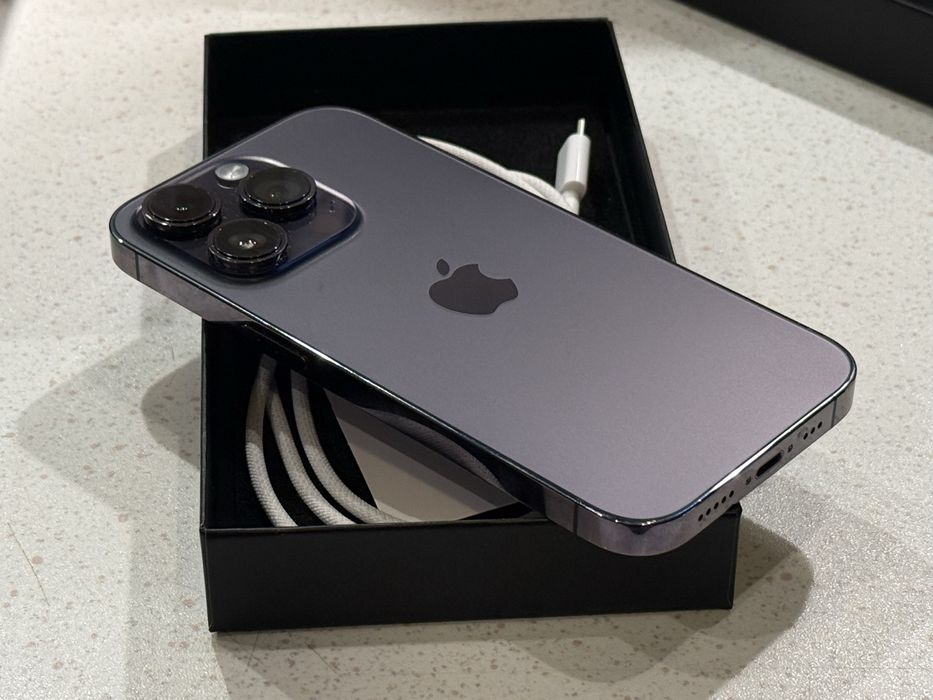 iPhone 14 Pro 256GB Deep Purple – Като НОВ, 100% Батерия