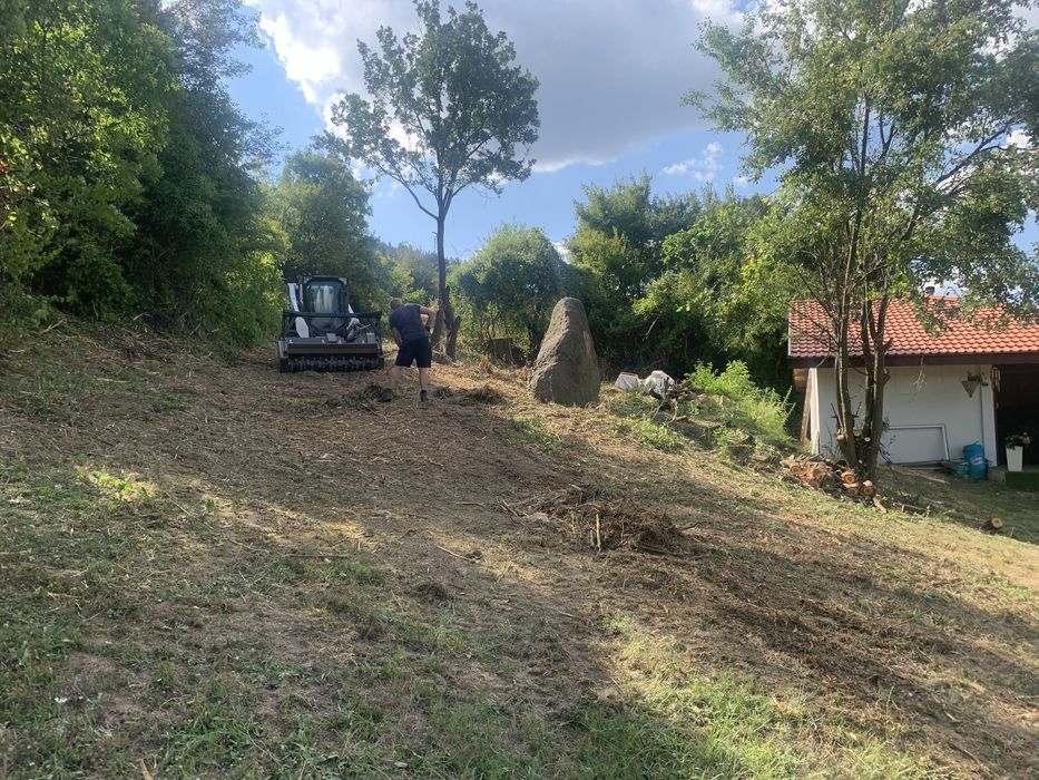 Почистване на дворове,имоти и терени с Горски Мулчер