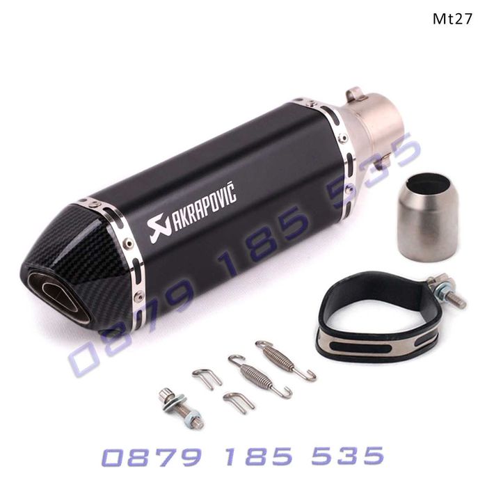 Ауспух AKRAPOVIC спортно гърне мотор 370 мм акрапович тунинг 37см