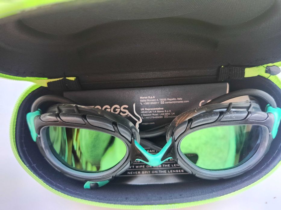 Унисекс очила за плуване Zoggs, сиви/тюркоазени/титаниеви, Reactor