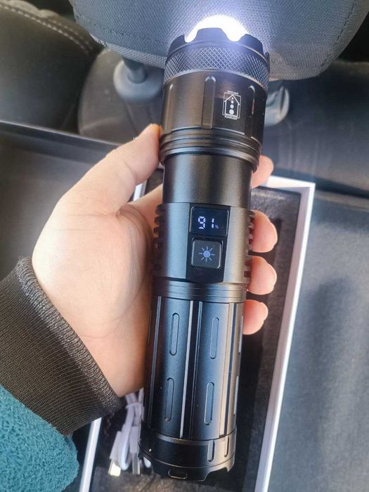 Супер мощный Фонарик 10000 мАч Фонарь -освещение 1 км. FENALIKE KM297J