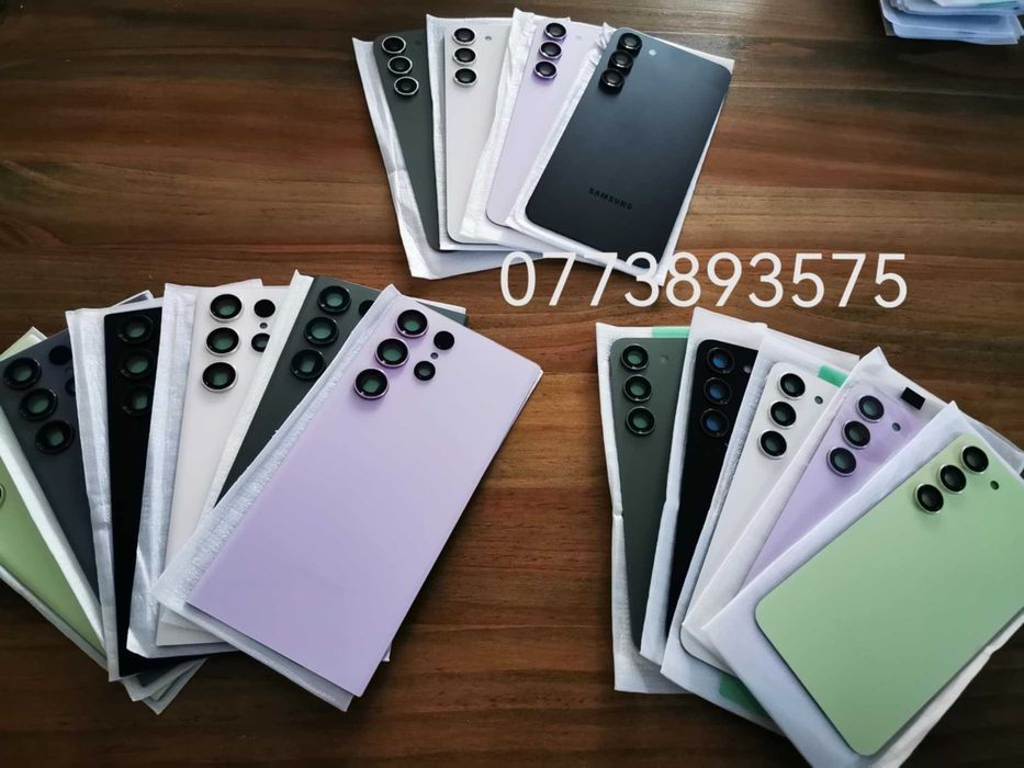 Capac spate Samsung S23 / PLUS / ULTRA cu adeziv geam lentila camere