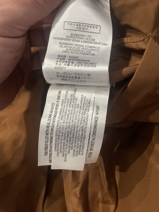 Burberry Paddet logo / Пухен елек  Л