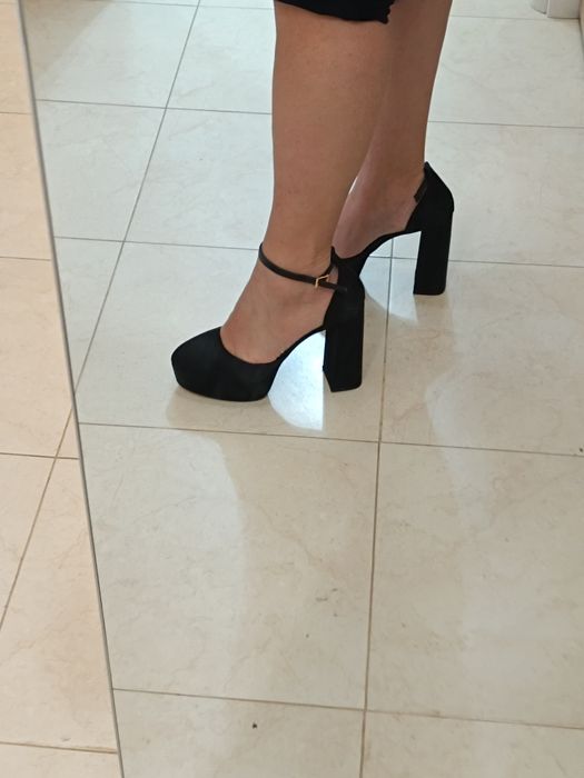 Официални обувки с висок ток и платформа