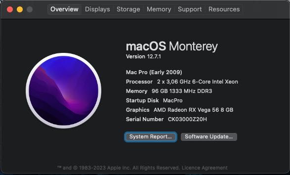 MacPro 4.1->5.1 desktop Apple, 2 procesoare Xeon, 96GB RAM, SSD PCIe, configurație custom – editare foto/video sau stație grafică