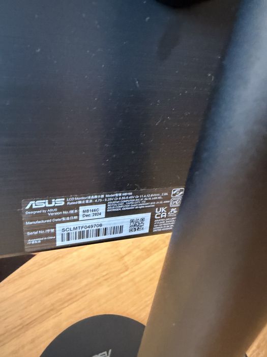 Monitor portabil ASUS MB16AC, Full HD, 15.6”, IPS, USBC