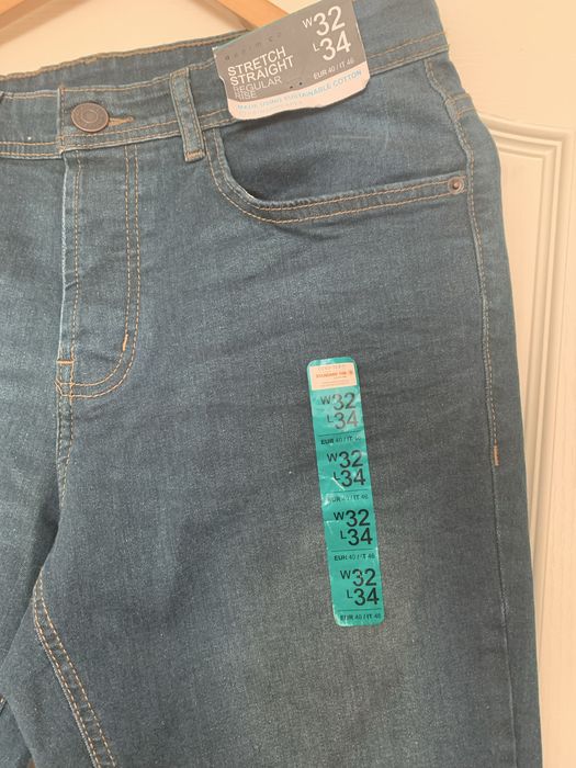 Blugi bărbați Stretch W32 L34 – model Straight – noi cu etichetă