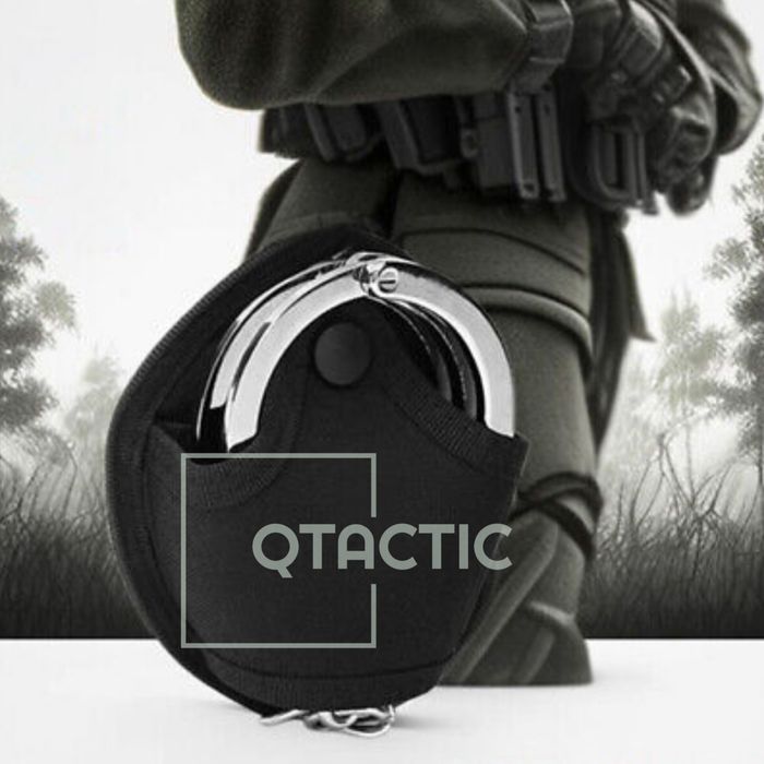 Toc cătușe din cordura, negru - pentru Poliție, Jandarmerie, Paza