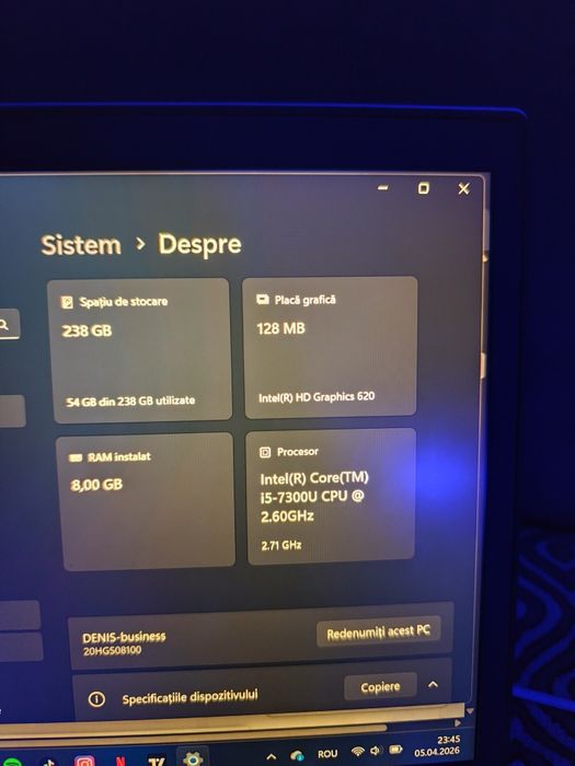 Leptop Lenovo thinkPad cu Touchscreen