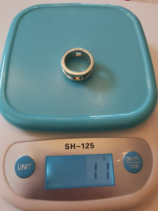 Inel,verighete Tiffany argint