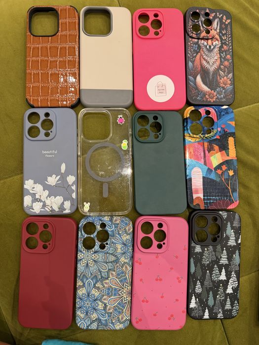 12 броя калъфи за iPhone 15 Pro