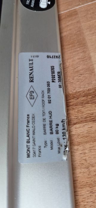 Bari transversale Dacia Duster 2018-2024 Originale