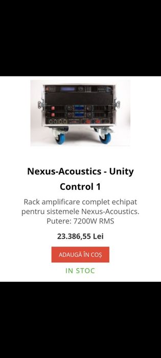 Nexus-Acoustics , sistem boxe sonorizare , profedional .